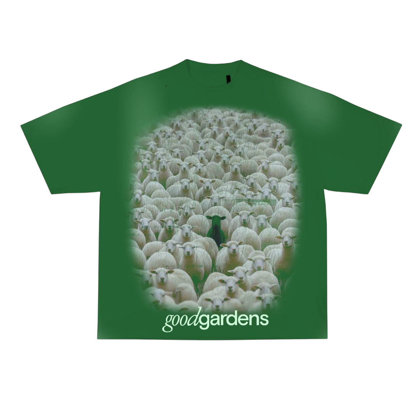 GREEN SHEEP TEE - GREEN